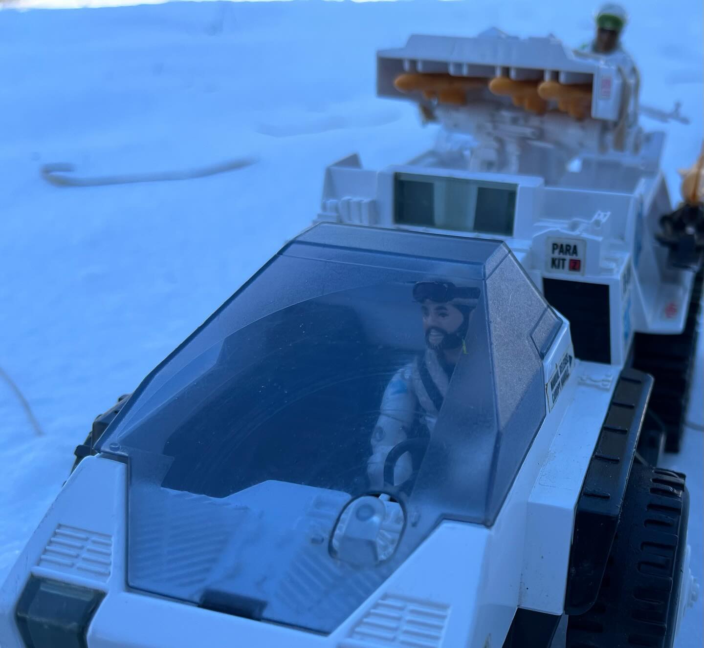 Snowcat on patrol